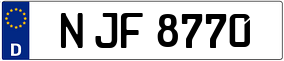 Trailer License Plate